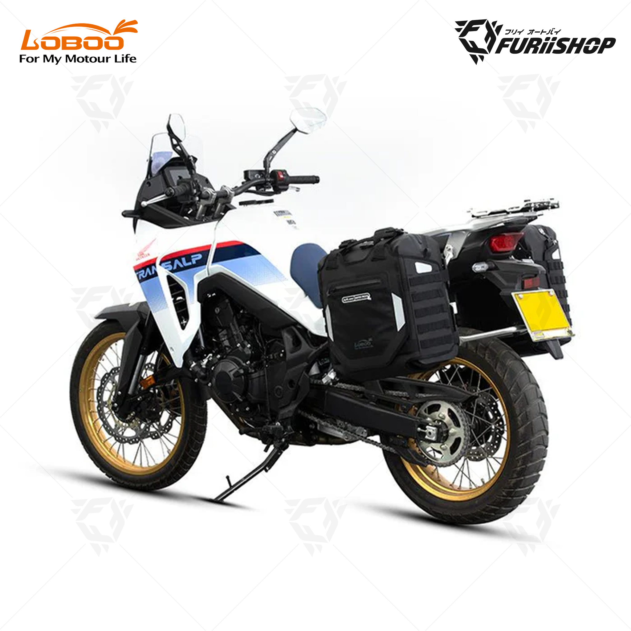 Alps Inflatable BAB30-30TBK กระเป๋าติดแรคข้าง ปั้มลมได้ สีดำ