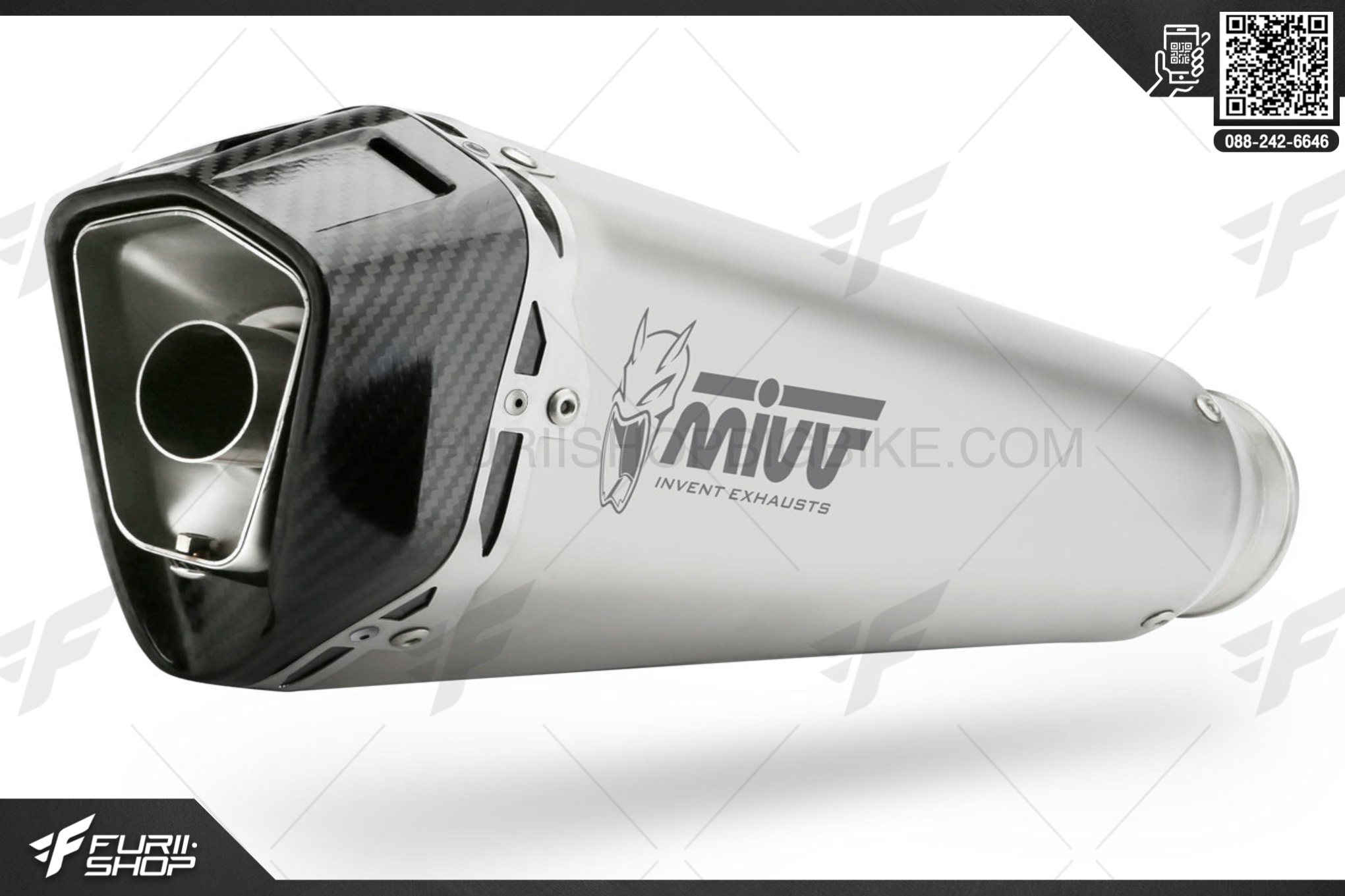 ท่อมอเตอร์ไซค์ MIVV FOR DUCATI SCRAMBLER 800 2015-2016 SLIP-ON DELTA RACE INOX COPPA CARBONIA/ST. STEEL CARBON CAP ท่อแต่ง ท่อสูตร ท่อบิ๊กไบค์ ท่อBigbike ท่อไอเสีย