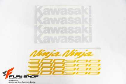 สติ๊กเกอร์ขอบล้อใน สีเหลือง ขาว FOR KAWASAKI NINJA300