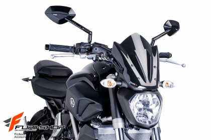 ชิวหน้า PUIG ทรงต่ำ สีดำ FOR YAMAHA MT07