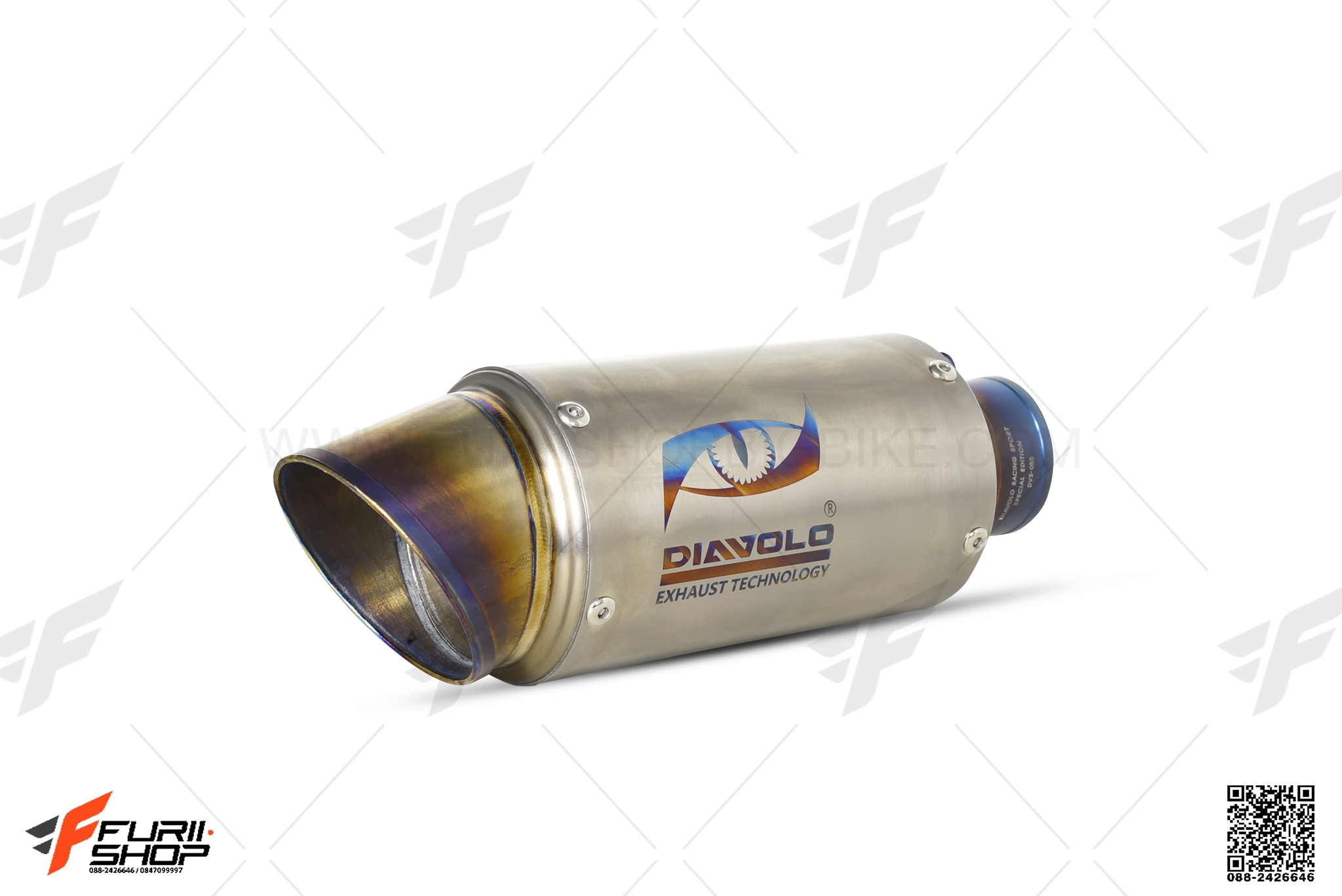 ท่อมอเตอร์ไซค์ DIAVOLO DV-S ท่อแต่ง ท่อสูตร ท่อบิ๊กไบค์ ท่อBigbike ท่อไอเสีย