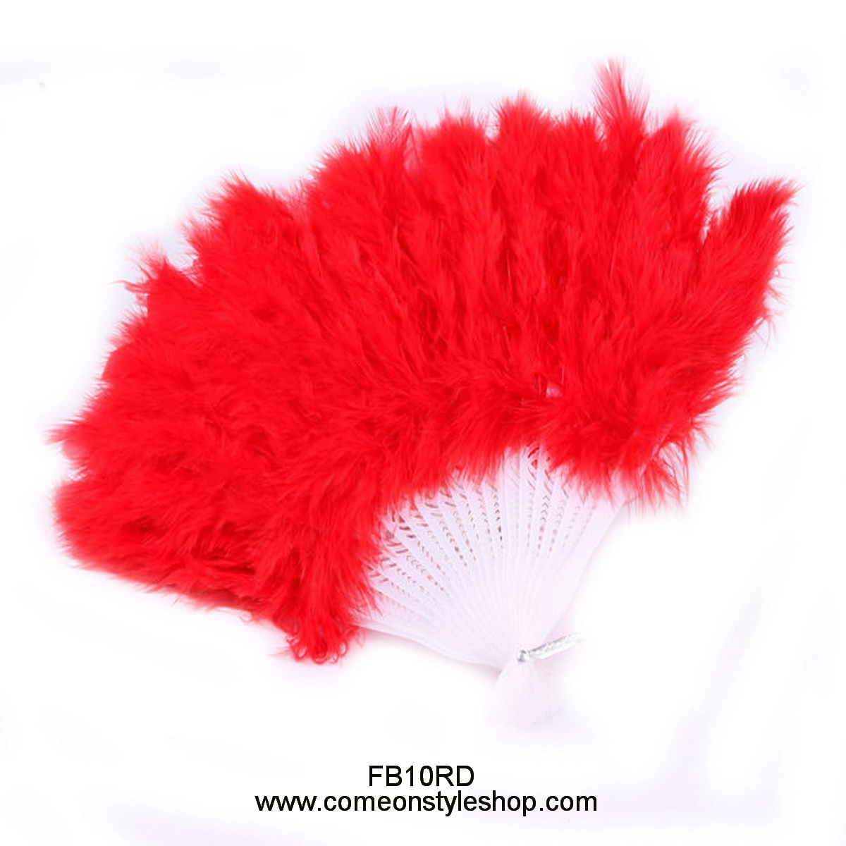 พัดขนนก วินเทจ แกสบี้ Hand Fan Feather