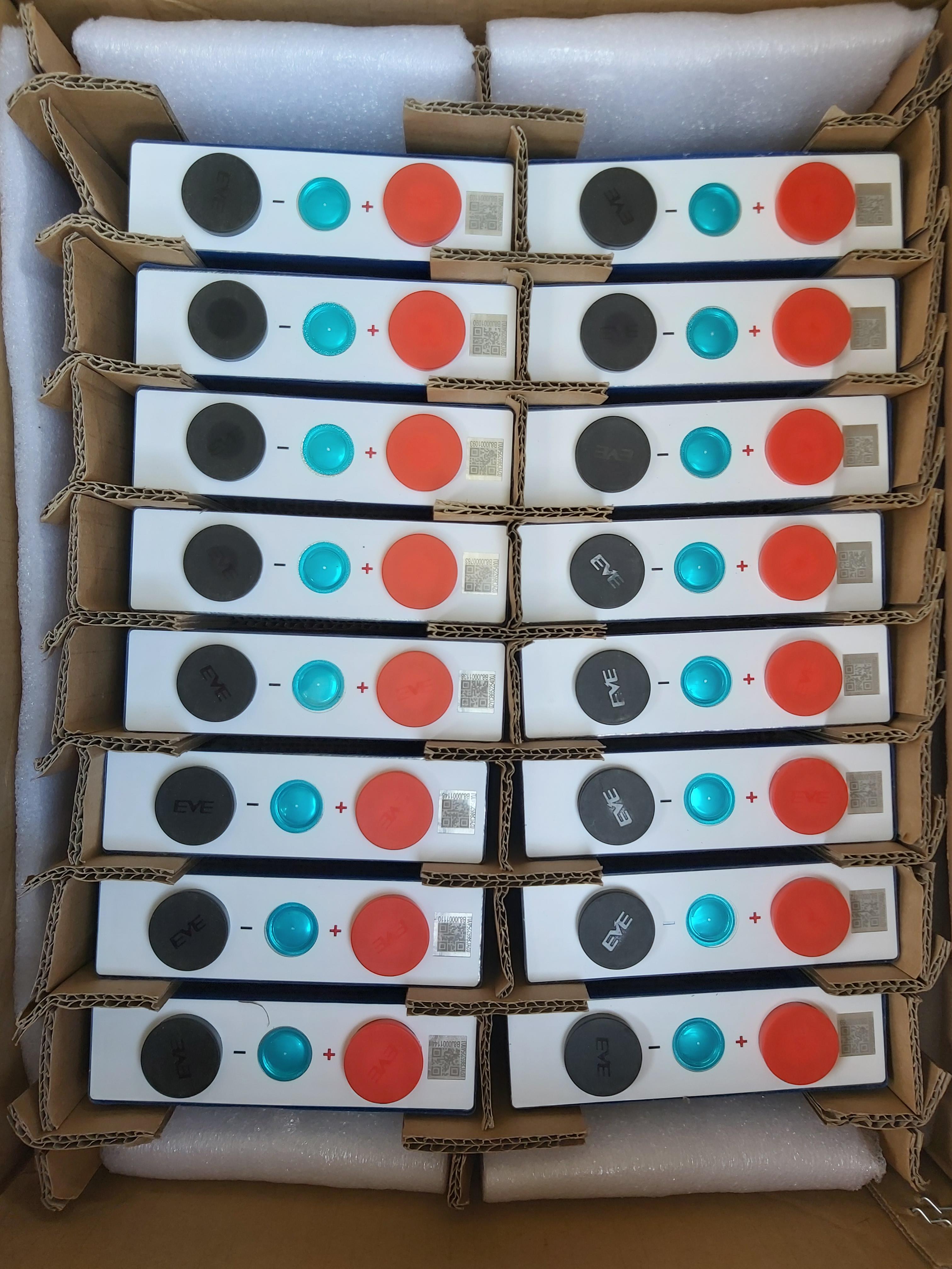 แบตเตอรี่เกรดA ลิเที่ยม Prismatic Aluminum-clad LiFePO4 Lithium Ion Battery3.2V 105Ah