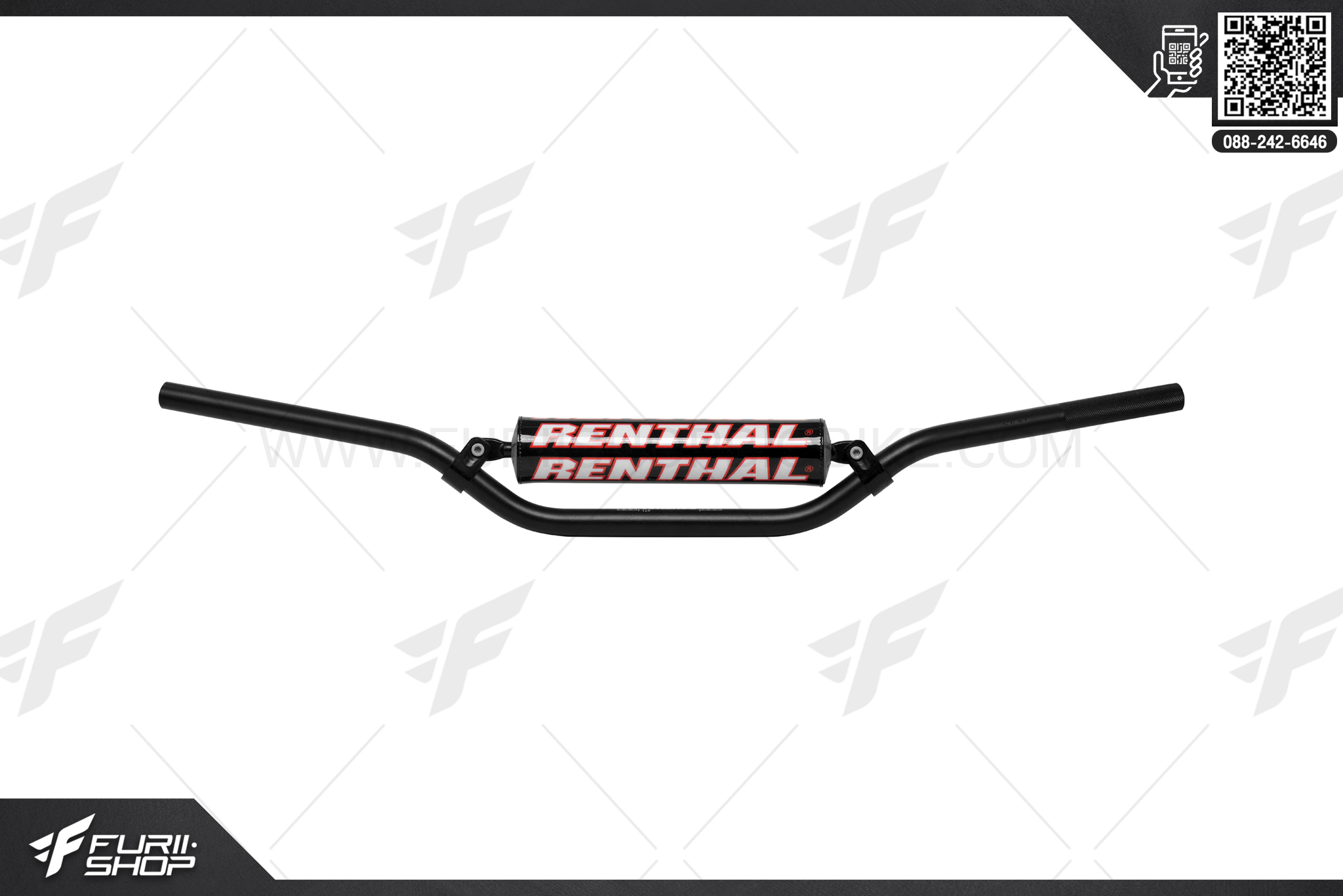 แฮนด์บาร์ BENTHAL Handlebars 7/8"® BLACK-PADDED แฮนด์มอร์เตอร์ไซค์ แฮนด์บิ๊กไบค์ handlebar แฮนด์บาร์