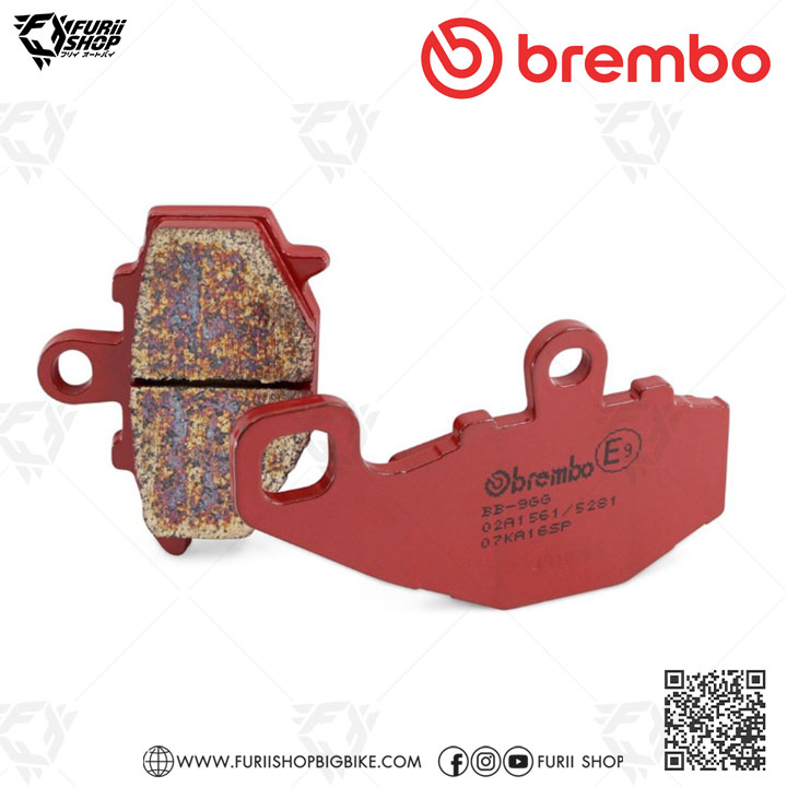 ผ้าเบรก Brembo (07KA16SP) : for KAWASAKI : ZX-10R 04-15 / ZX-6R 13-16 / Ninja 400R 11 / ER-6N/F / Versys 650 / Z1000 10-16 / Z750 07-12