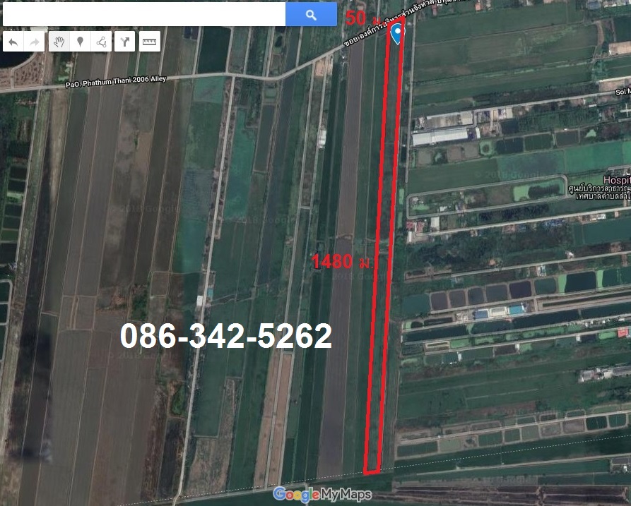 0431 ขายที่ดิน 46 ไร่ ใกล้ถ.ลำลูกกา (คลอง 11) อ.ลำลูกกา ปทุมธานี