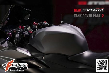 ครอบถัง STROM สีเทา FOR YAMAHA R3