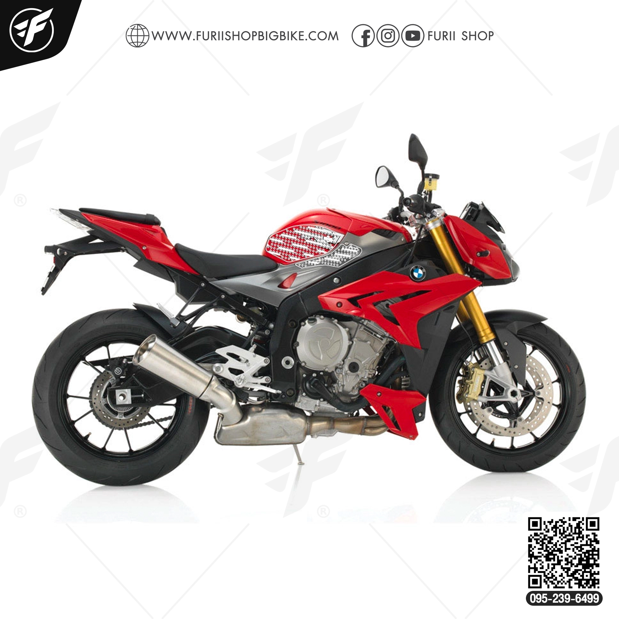 กันรอยข้างถัง stomgrip for BMW S1000R 2014-2016
