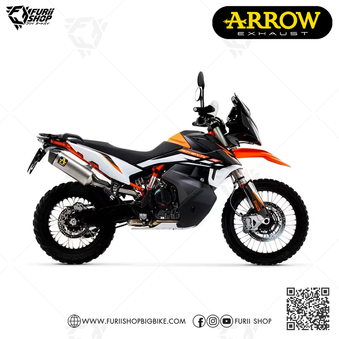 ท่อมอเตอร์ไซค์ Arrow Slip on Titanium-Carbon FOR KTM 790 Adventure R 19-20/890Adv 2021 ท่อแต่ง ท่อสูตร ท่อบิ๊กไบค์ ท่อBigbike ท่อไอเสีย