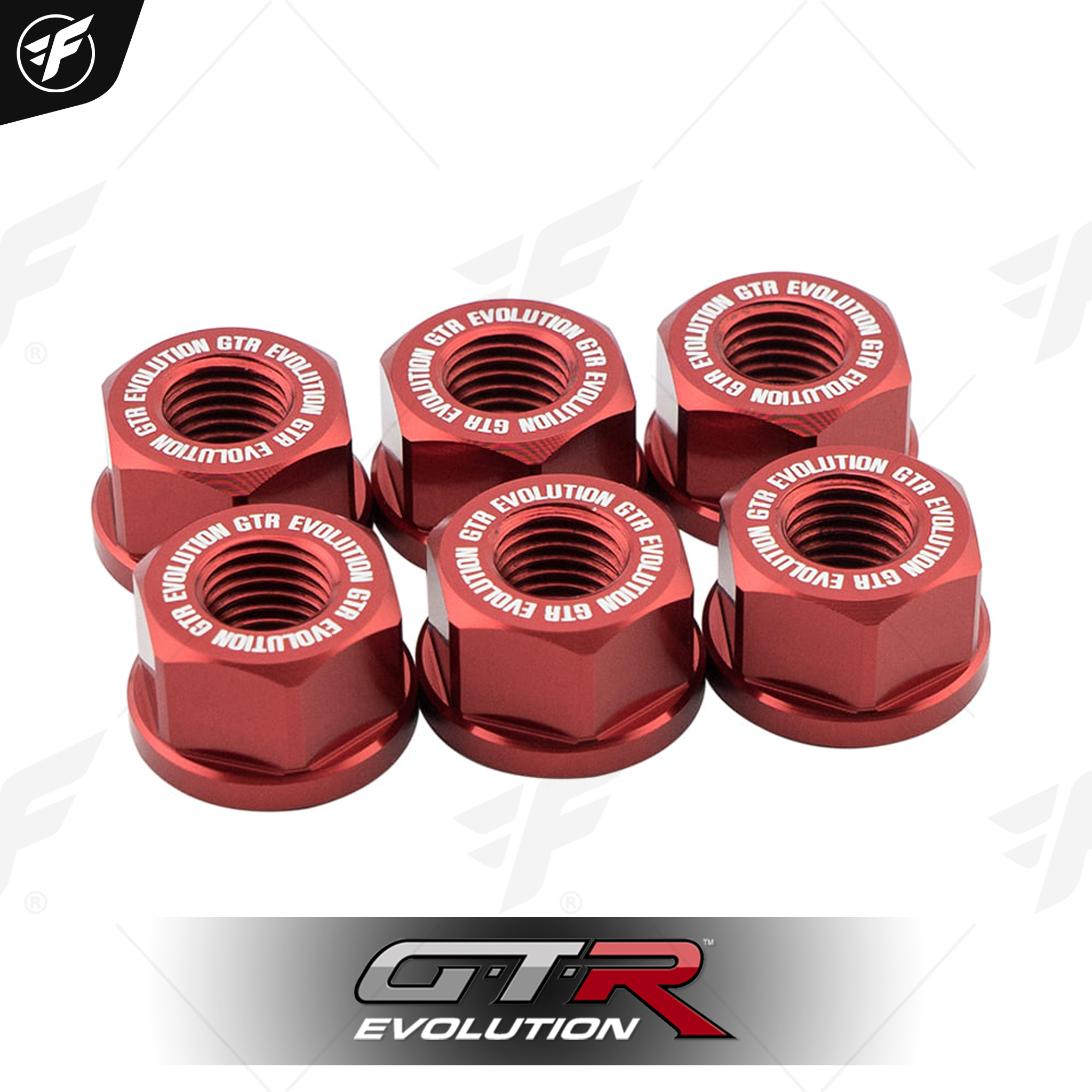 น็อตยึดสเตอร์หลัง CNC GTR R3/MT03/NINJA400 M10x1.25 (6ตัว) แดง