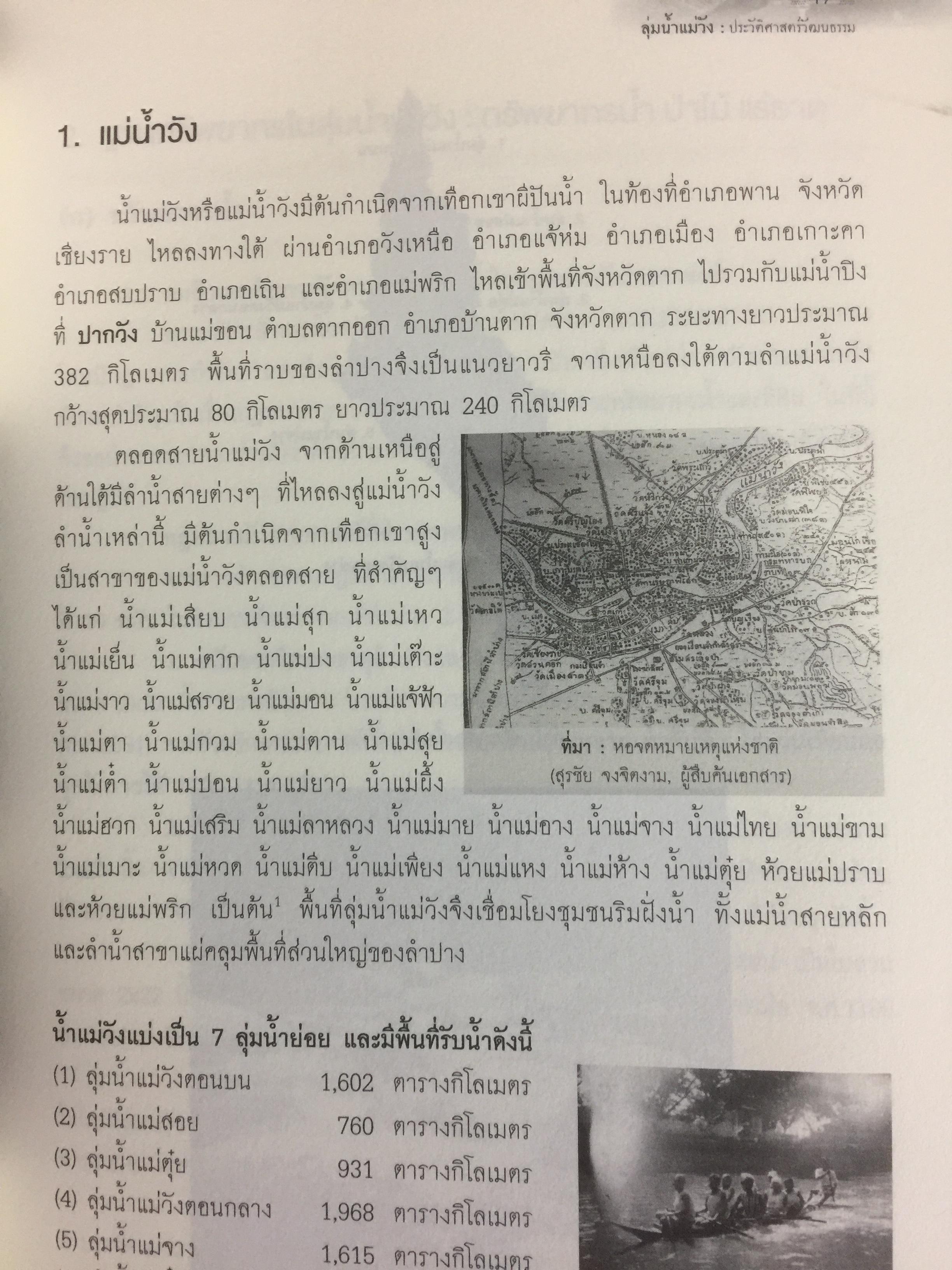ลุ่มแม่น้ำวัง ประวัติศาสตร์วัฒนธรรม. 0 กก.