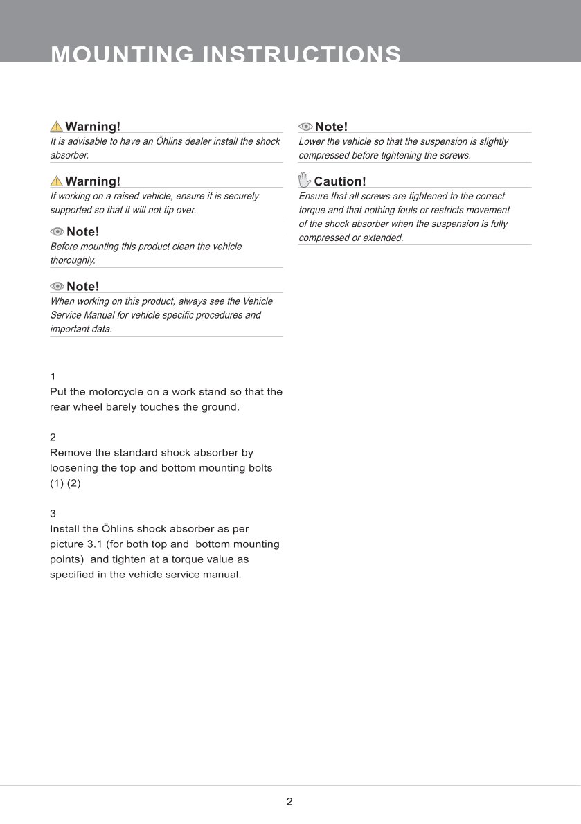 โช๊คหลังแต่ง Ohlins HO409 For Honda GB/CB 350 ปี 2023-2024