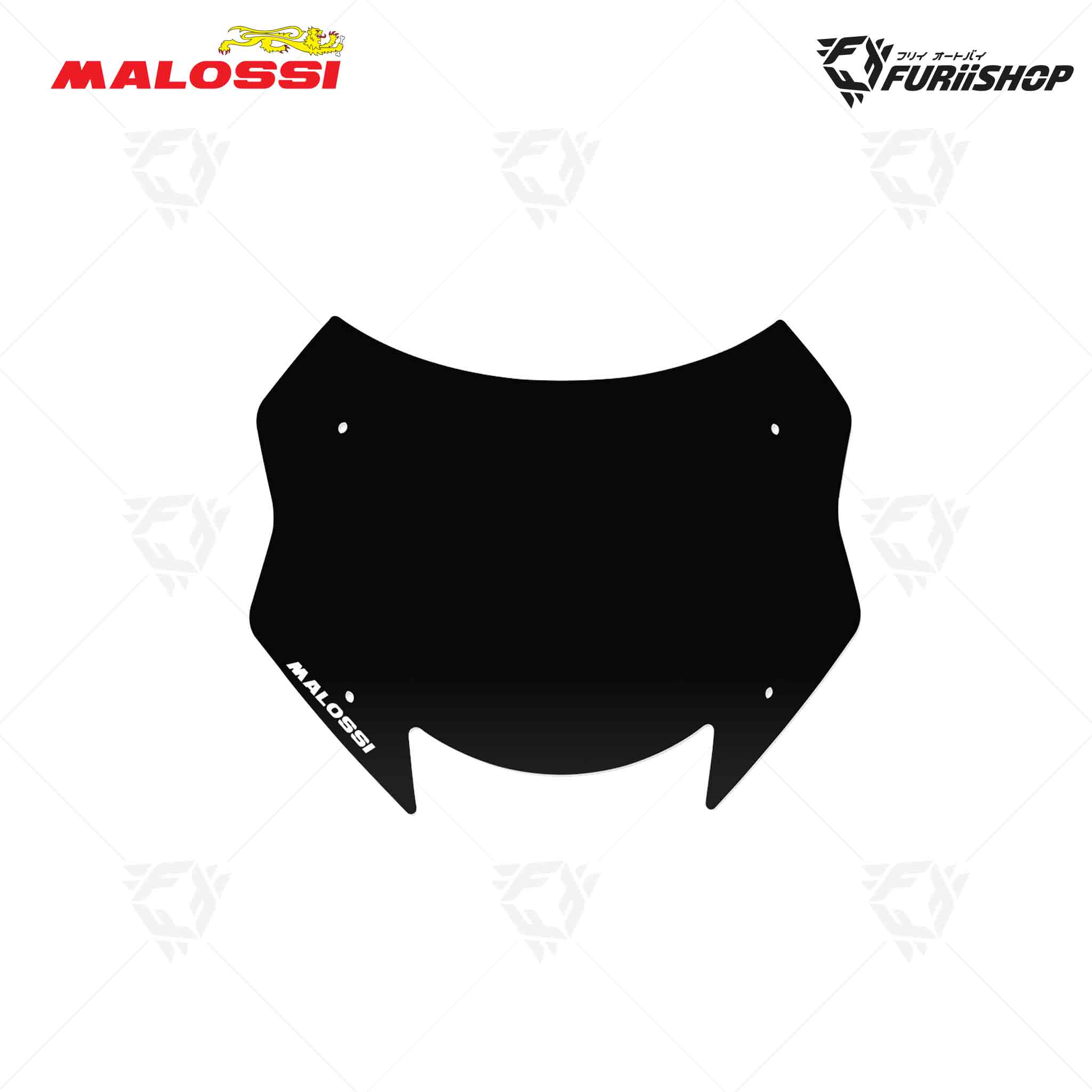 ชิวหน้า DARKSMOKE SPORT SCREEN Malossi WIDTH 41 X HEIGHT 31.5 X THICKNESS 0.3 CM. / T-MAX 560