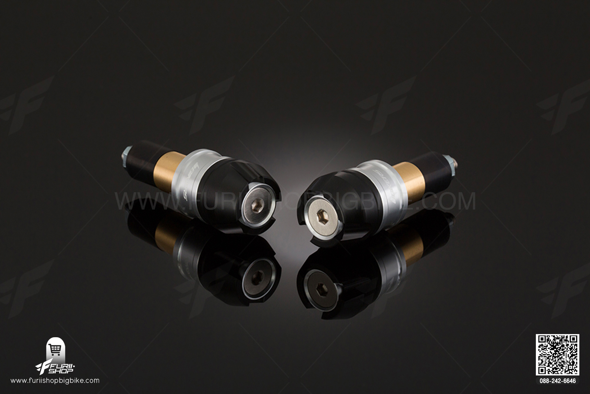 Handle Bar Caps (used with BIKERS Handle Bar) Bikers Z800 แฮนด์บาร์