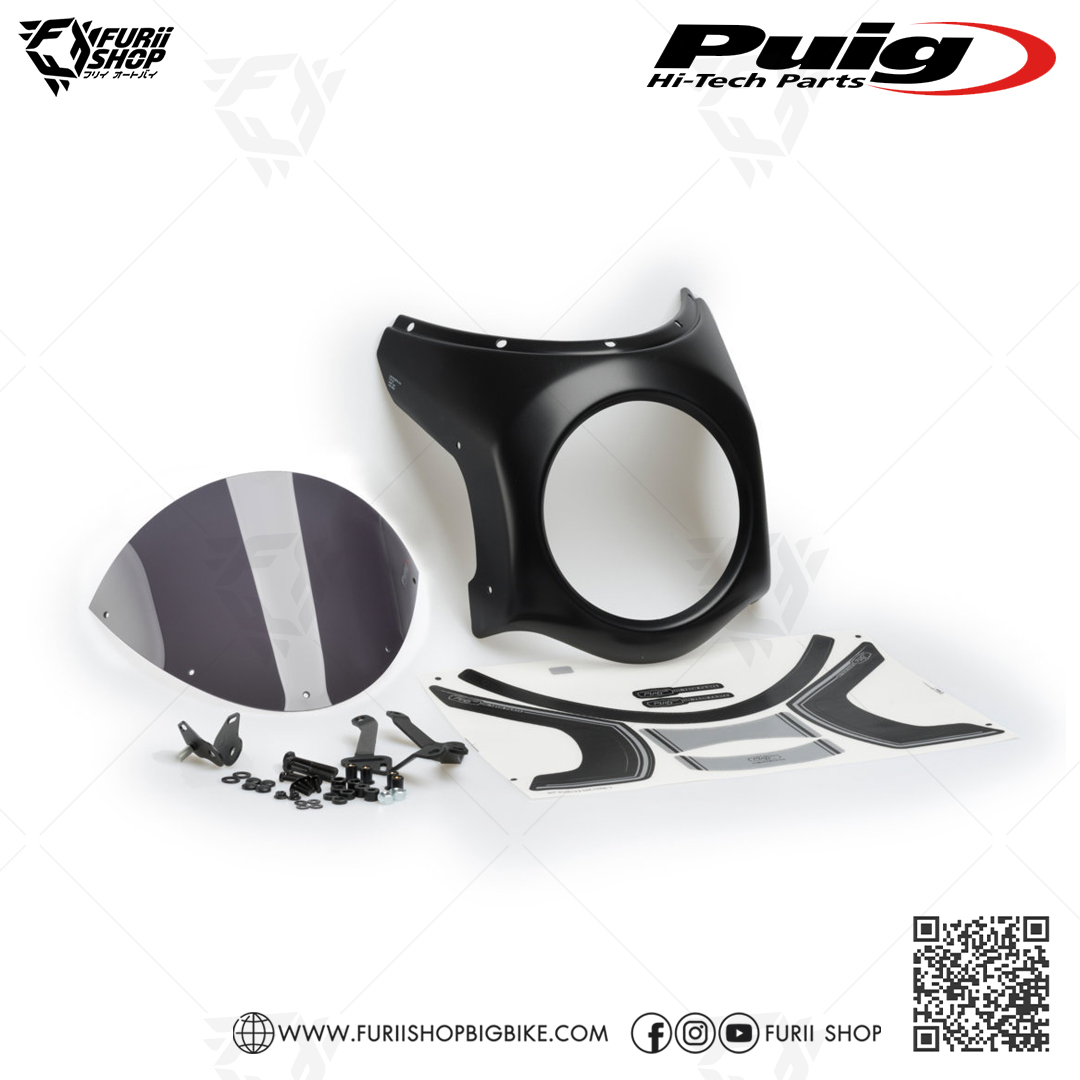 ชิลด์หน้า Puig Windshield Retro Semi Fairing : for Triumph Speed Twin 1200 2019-2020
