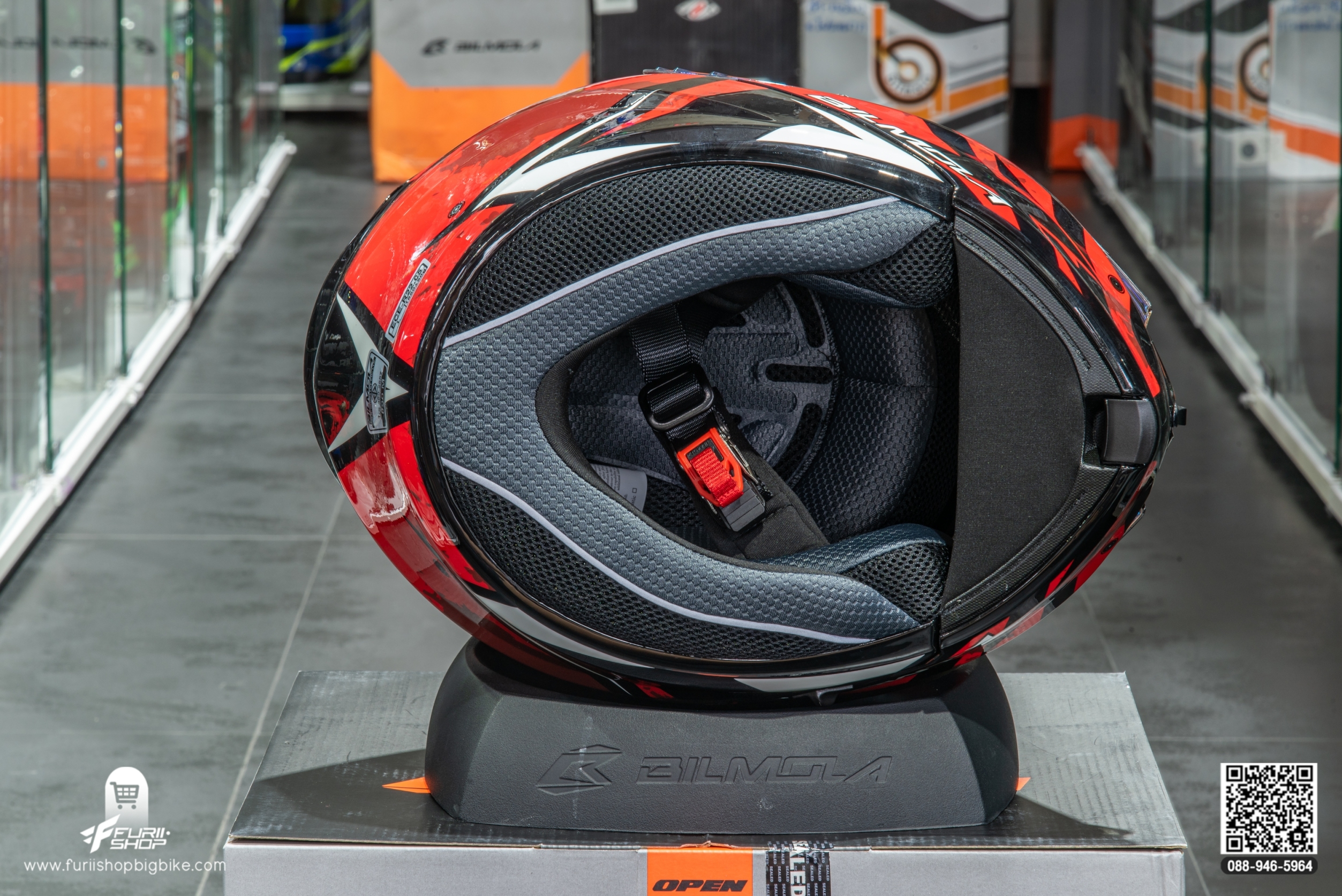 หมวกกันน็อค BILMOLA Explorer EVO RED (GLOSSY)