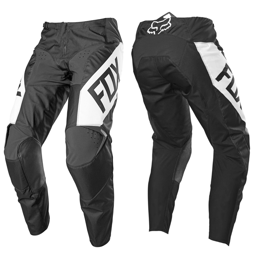 กางเกงขับรถวิบาก กางเกงจักรยานยนต์วิบาก กางเกงวิบาก Motocross สีดำแทบขาว