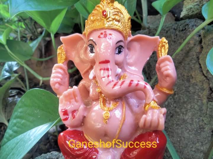 พระพิฆเนศปางเศรษฐี เรซิ่น สูง 5 นิ้ว มีหลายสี