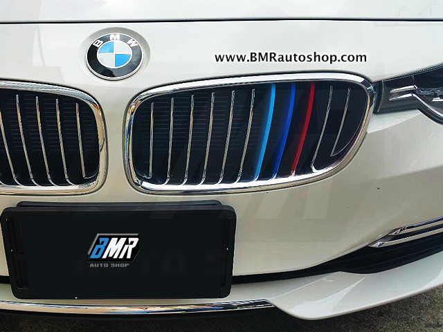 แถบสีพลาสติก M ติดกระจังหน้ารถ สำหรับ บีเอ็มดับเบิ้ลยู series3 F30