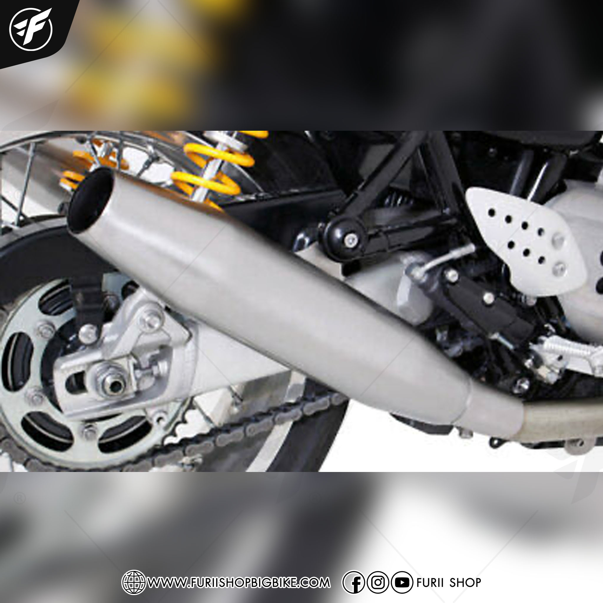 ท่อ REMUS SLIP ON MATT FOR Triumph Thruxton R