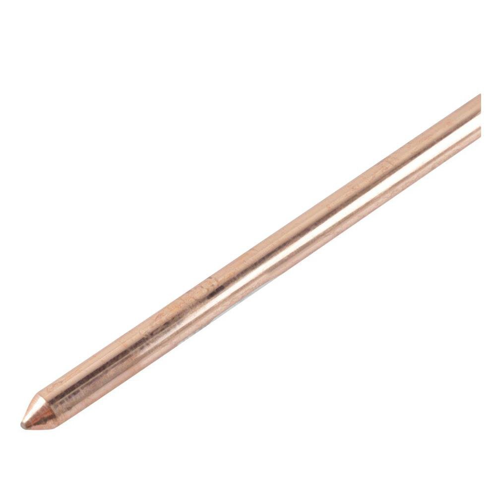 กราวด์หรอดหุ้ม 5/8″x8 ฟุต (KCE) แท่งกราวด์ 2.4 เมตร GROUND ROD 2.4 m