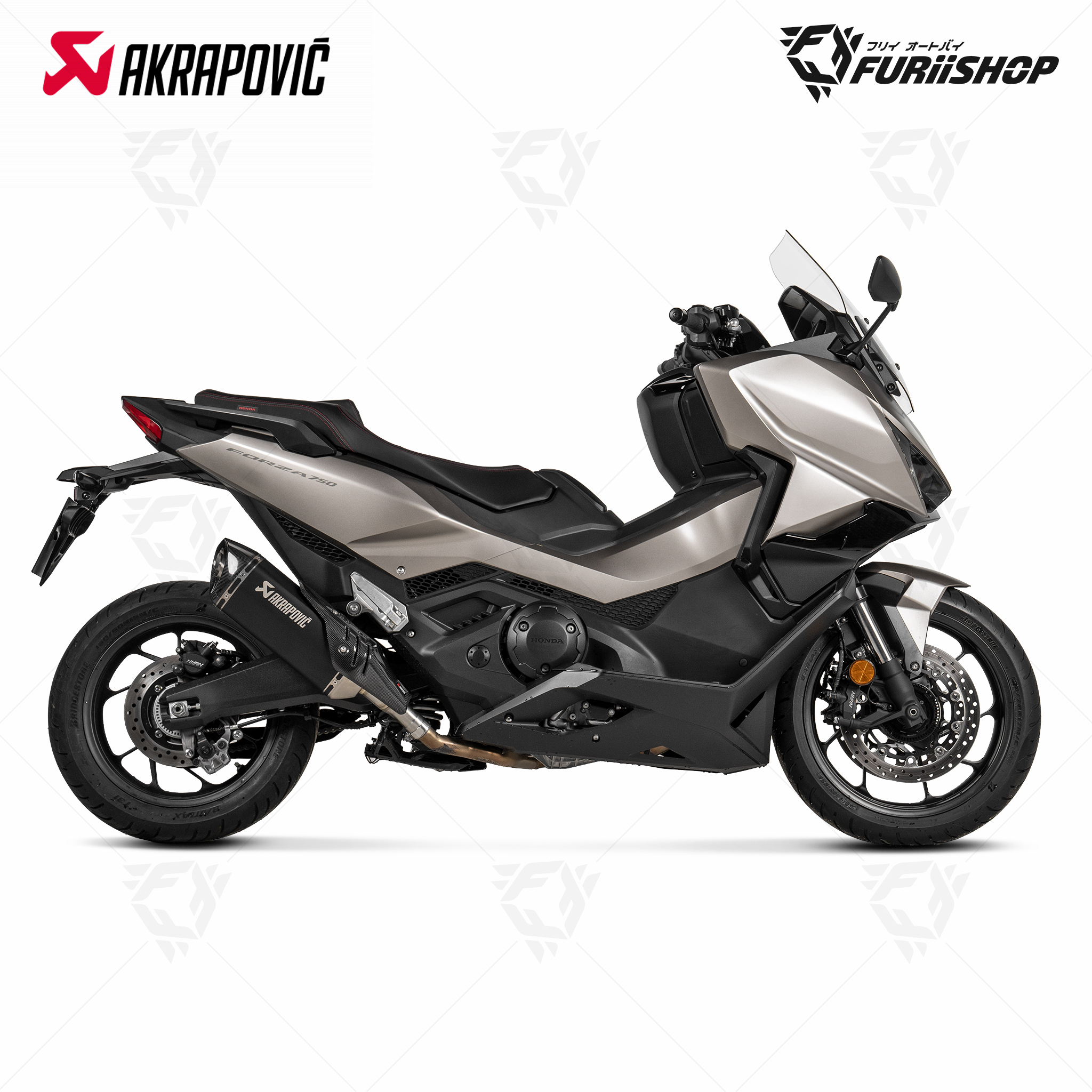 ท่อแต่ง Akrapovic Slip on Black Limited 2025 for HONDA X-ADV750 2025