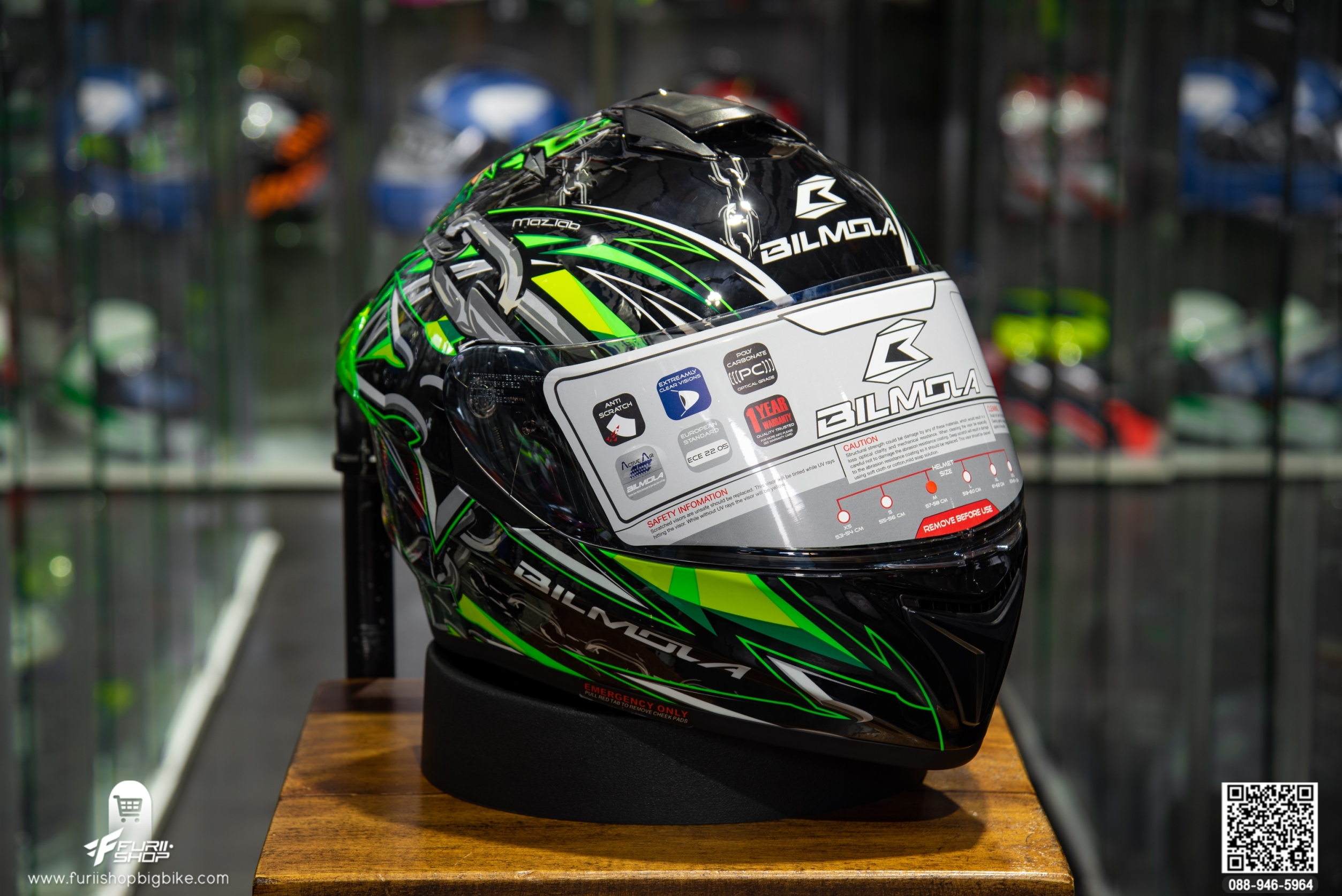 หมวกกันน็อค BILMOLA NEX 2020 Ninja green