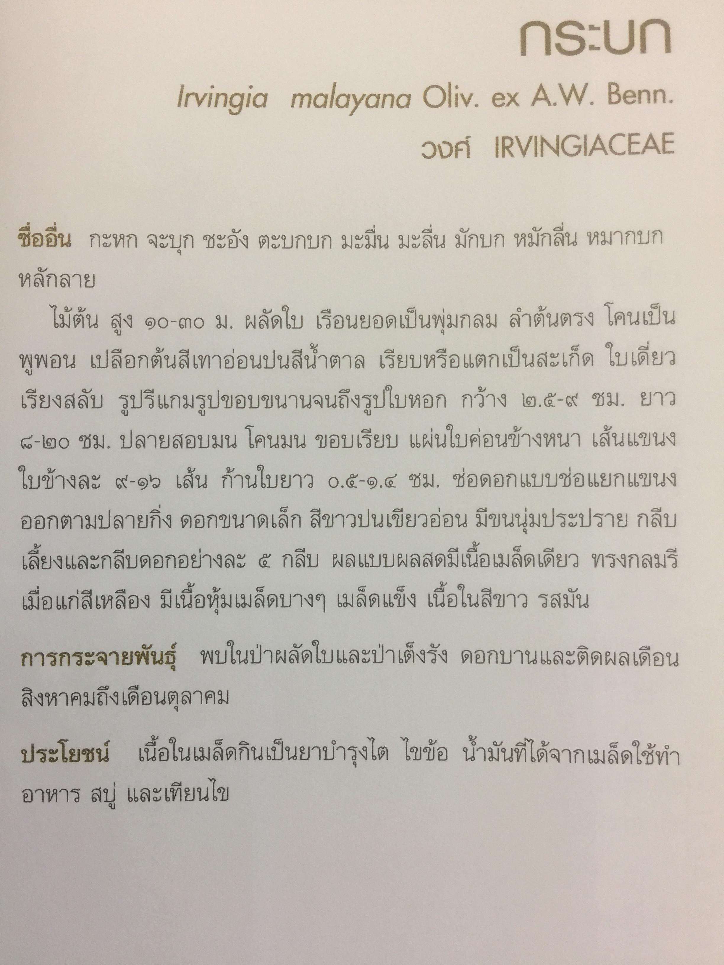 พรรณไม้พื้นเมืองไทย จากเขาใหญ่สู่ลำน้ำโขง ผู้จัดทำ กรมวิชาการเกษตร 0 กก.