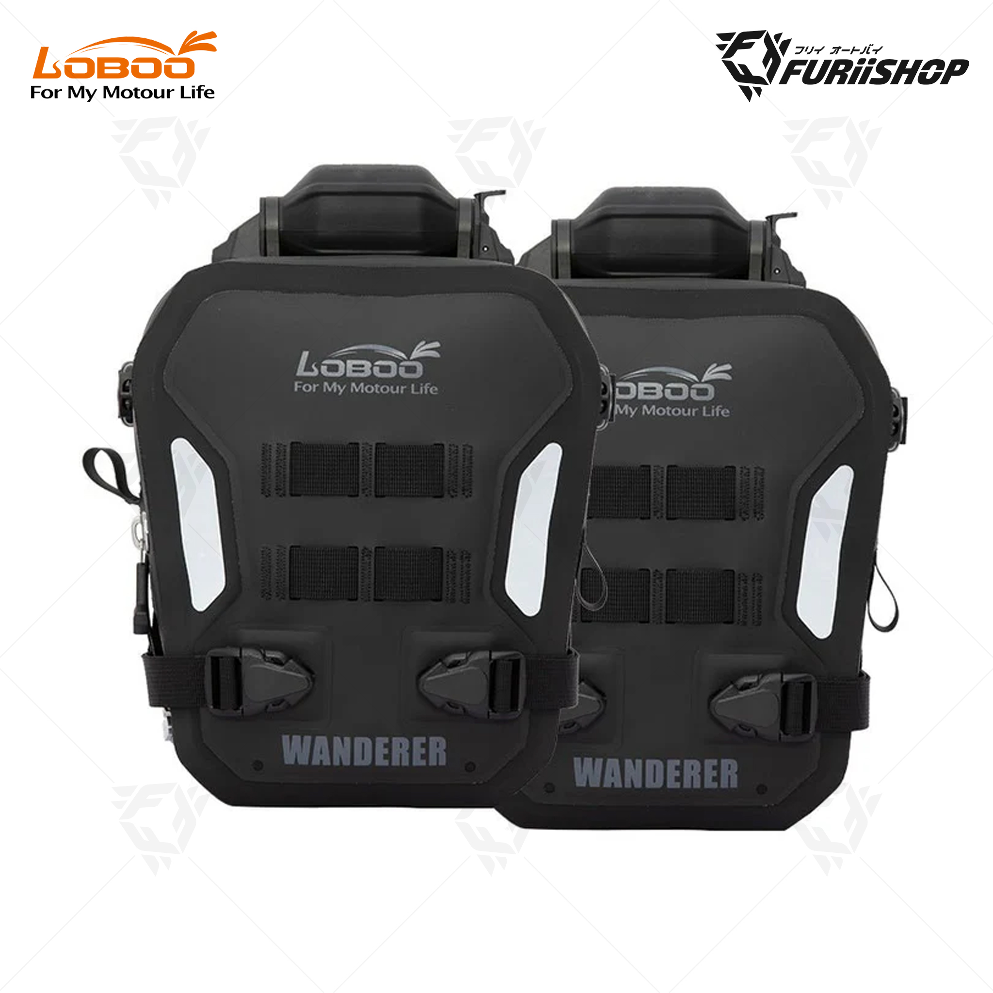 Wanderer (Inflatable) BHGB05T กระเป๋าติดแครชบาร์ 6L แบบปั้มลมได้ สีดำ