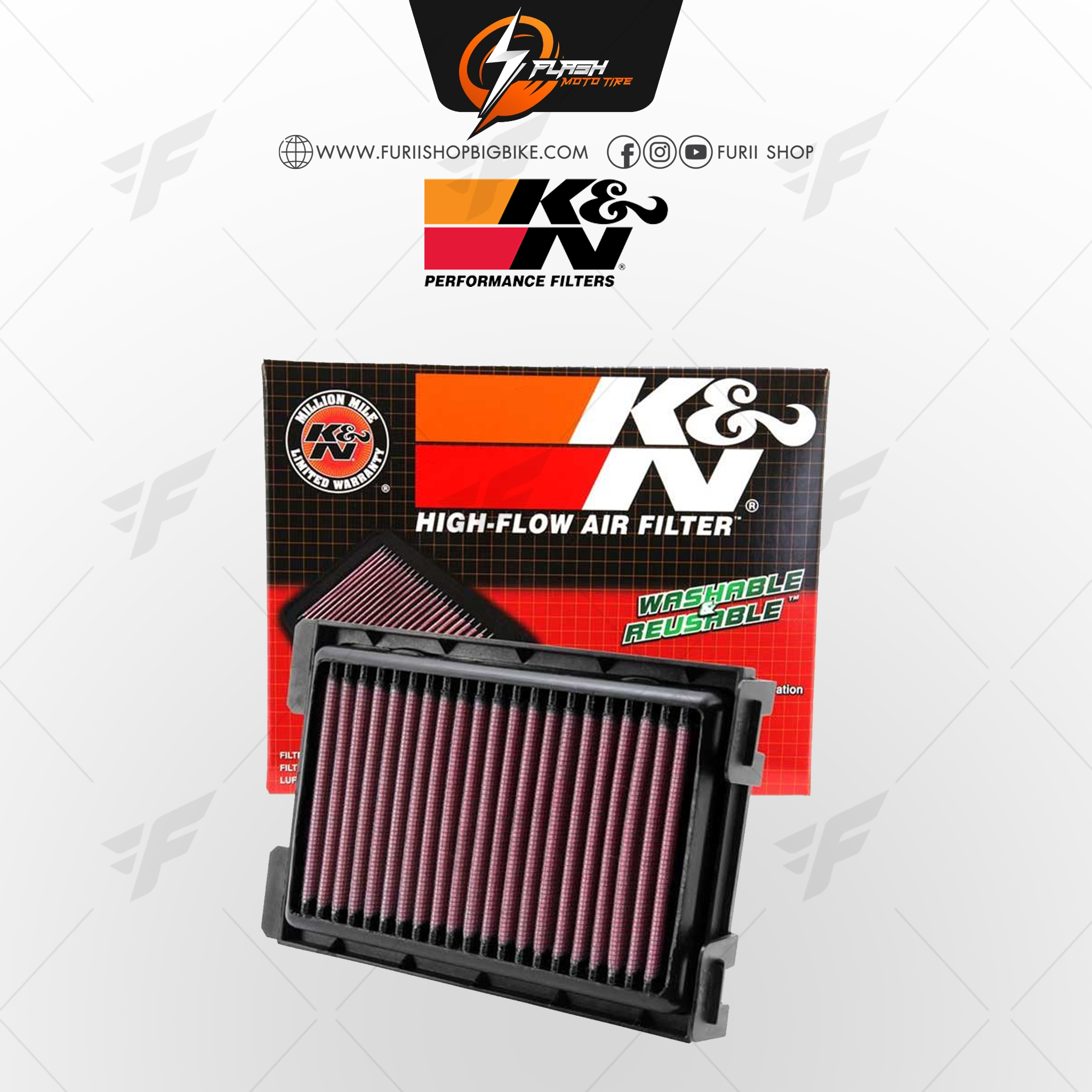 กรองอากาศ K&N สำหรับ HONDA