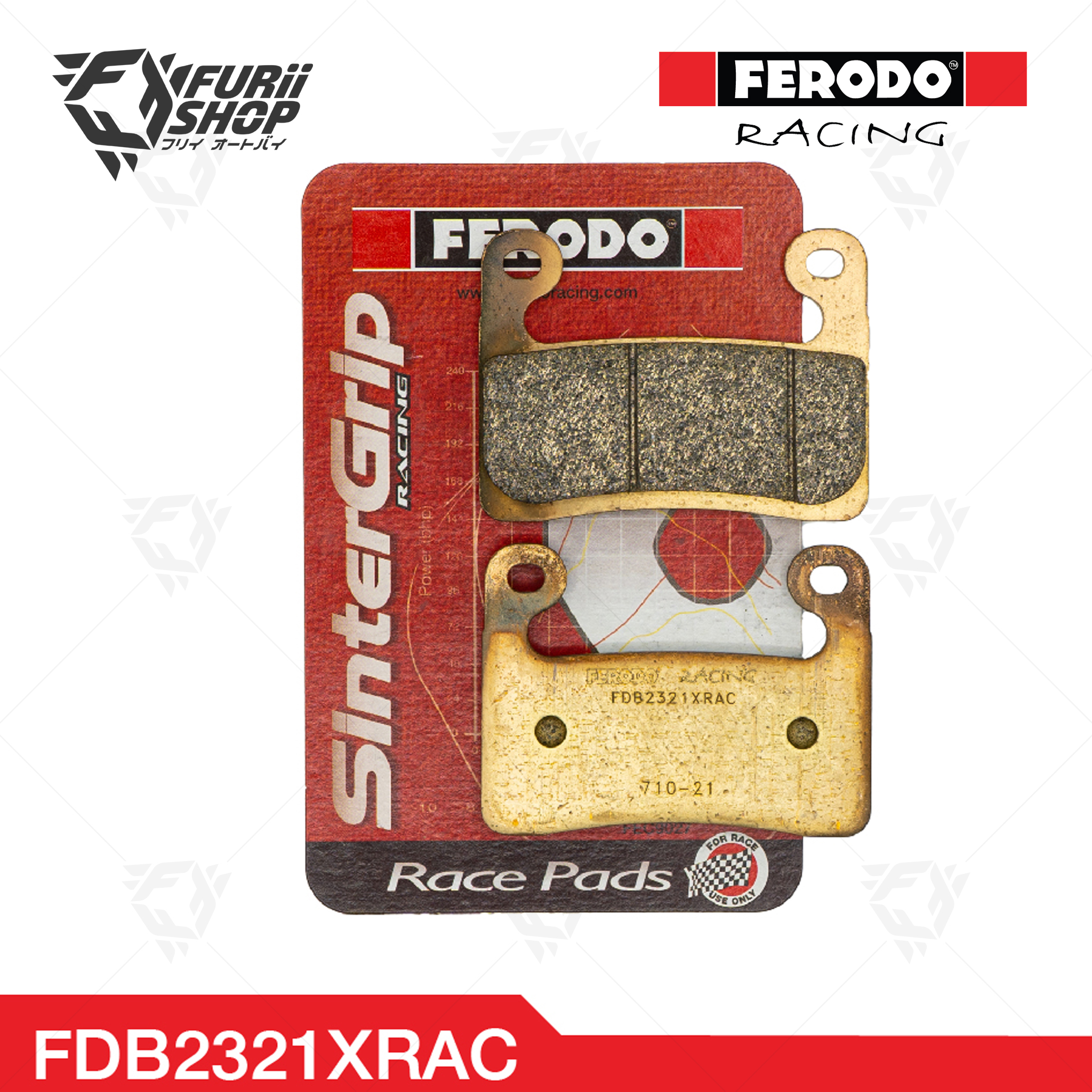 ผ้าเบรกหน้า FERODO RACING : For BMW (FDB2321XRAC)