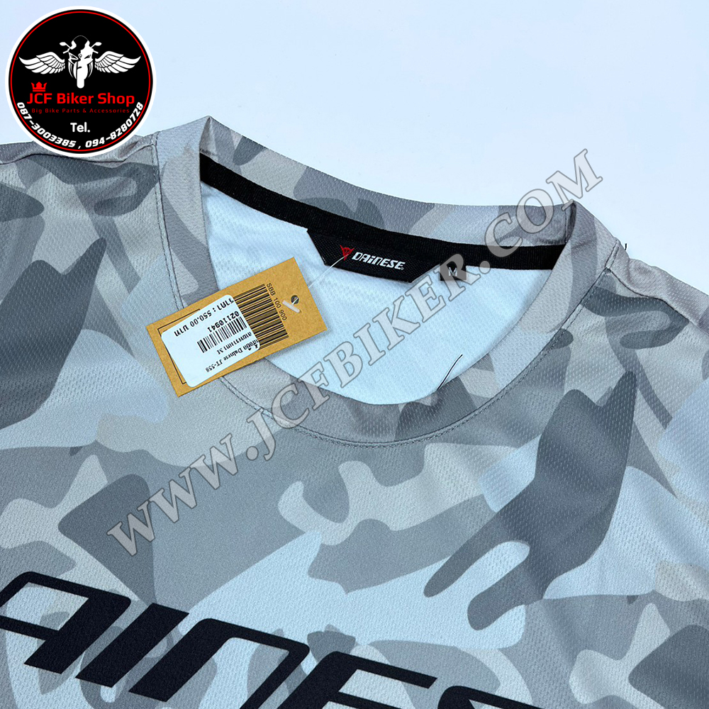 เสื้อยืดแขนสั้น ลายพรางเทา JT-558 เนื้อผ้าโพลีเอสเตอร์สแปนเด็กซ์ นุ่มลื่นแห้งไว ซับเหงื่อ สวมใส่สบาย