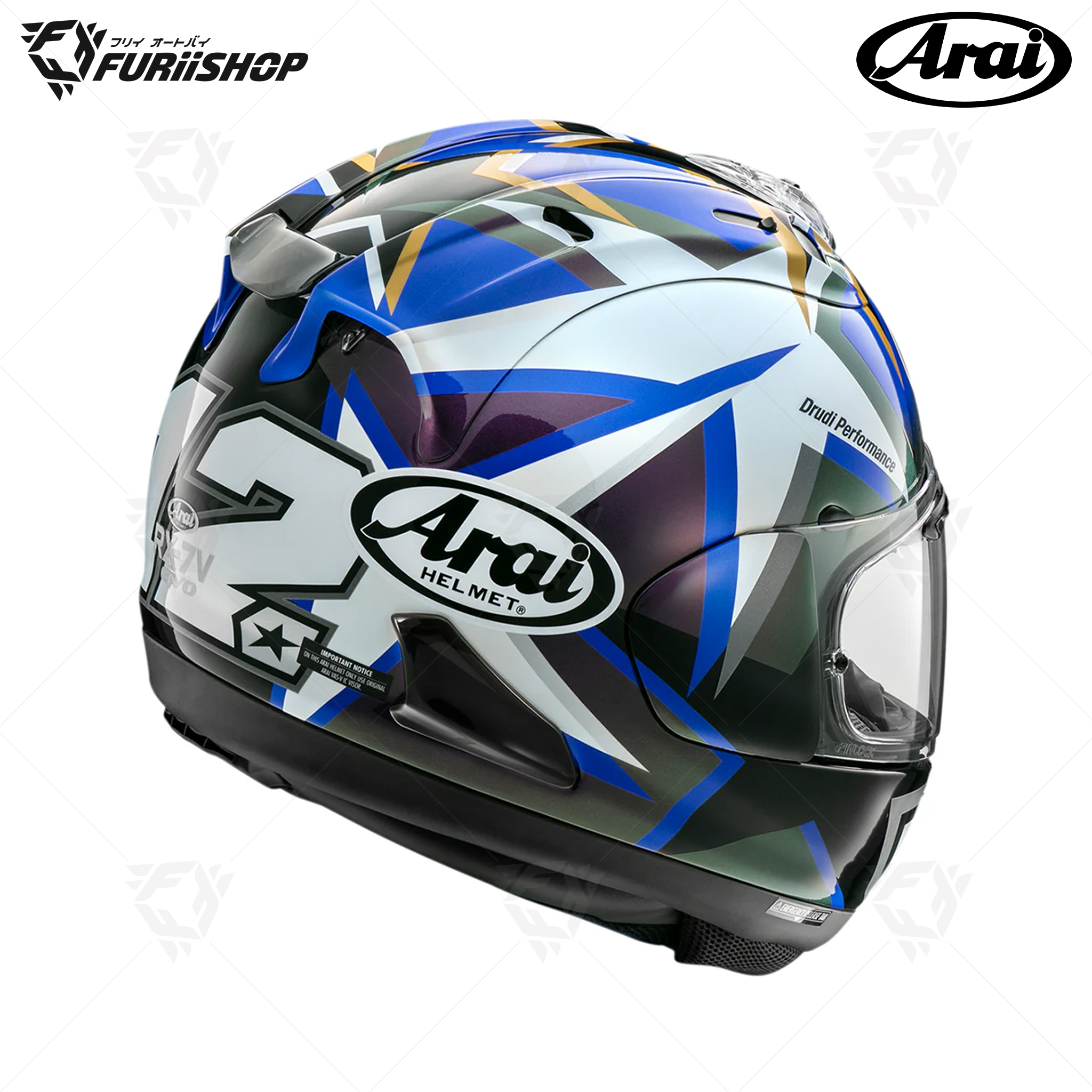 หมวกกันน็อคเต็มใบ Arai :RX-7V EVO Maverick Star