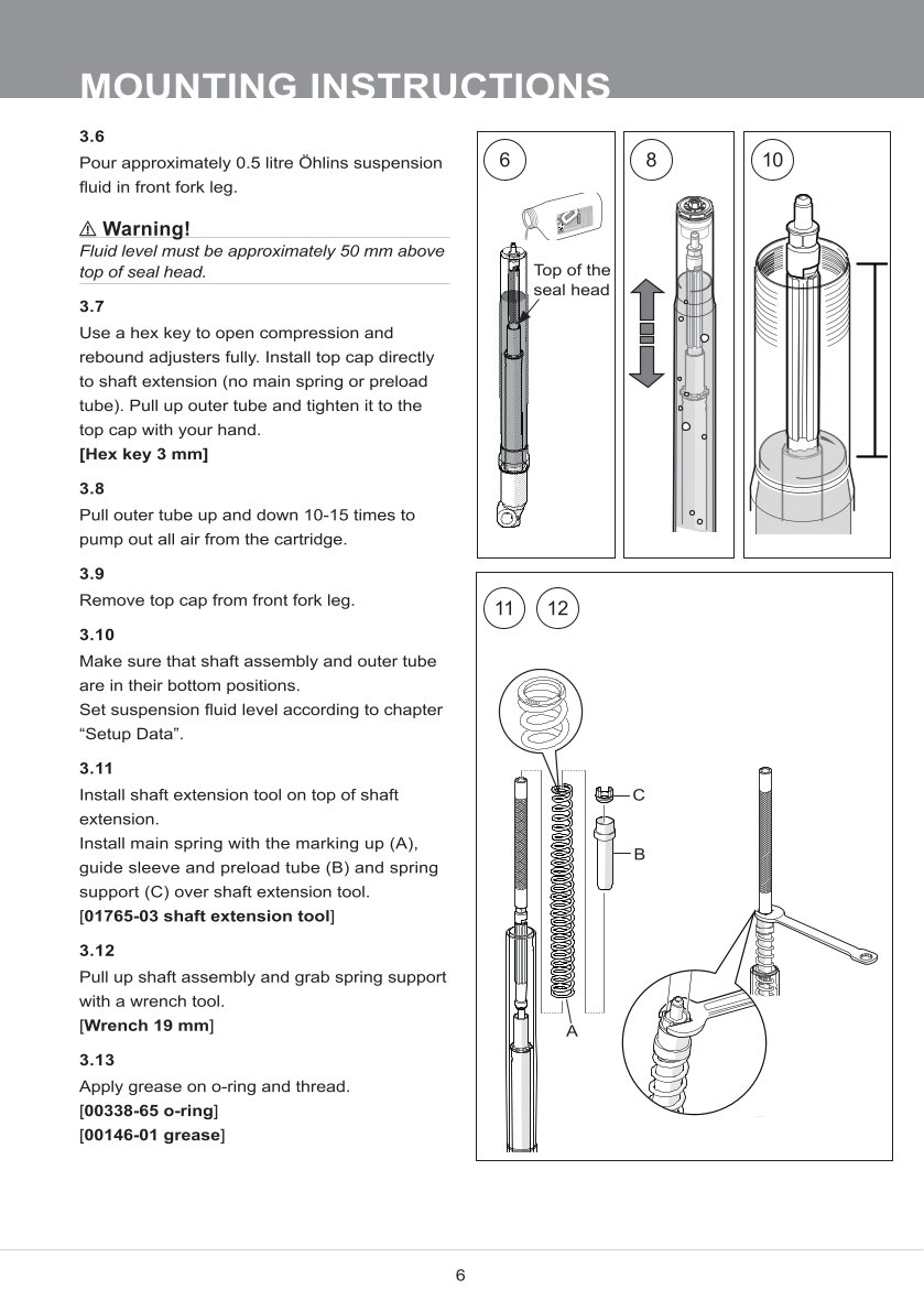 สปริงโช้คหน้า Ohlins FKA118 For Honda CRF300L(Asia) 2021-2023
