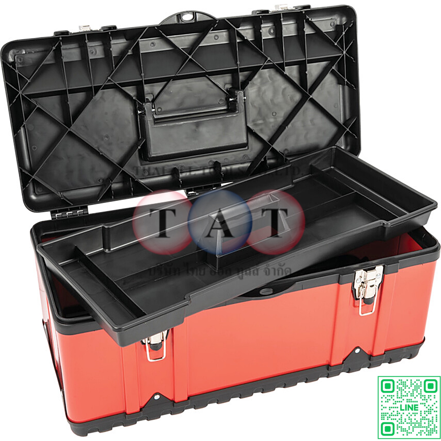 KEN5931440K กล่องเครื่องมือ 582x298x255mm RED METAL TOOLBOX KENNEDY