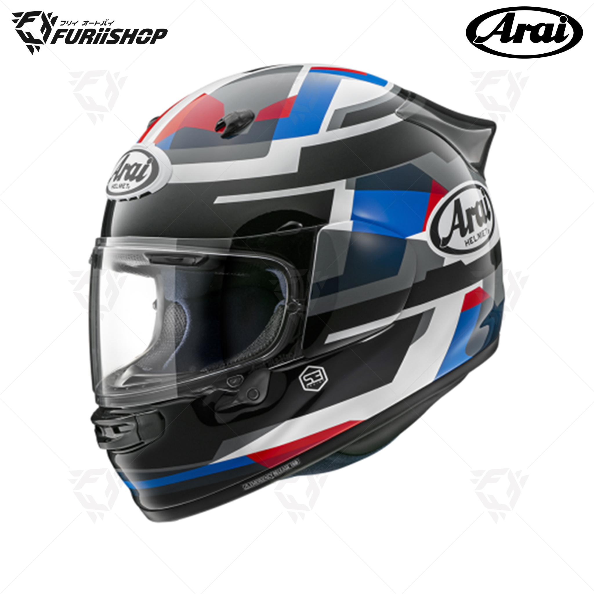 หมวกกันน็อคเต็มใบ Arai : QUANTIC Abstract Blue