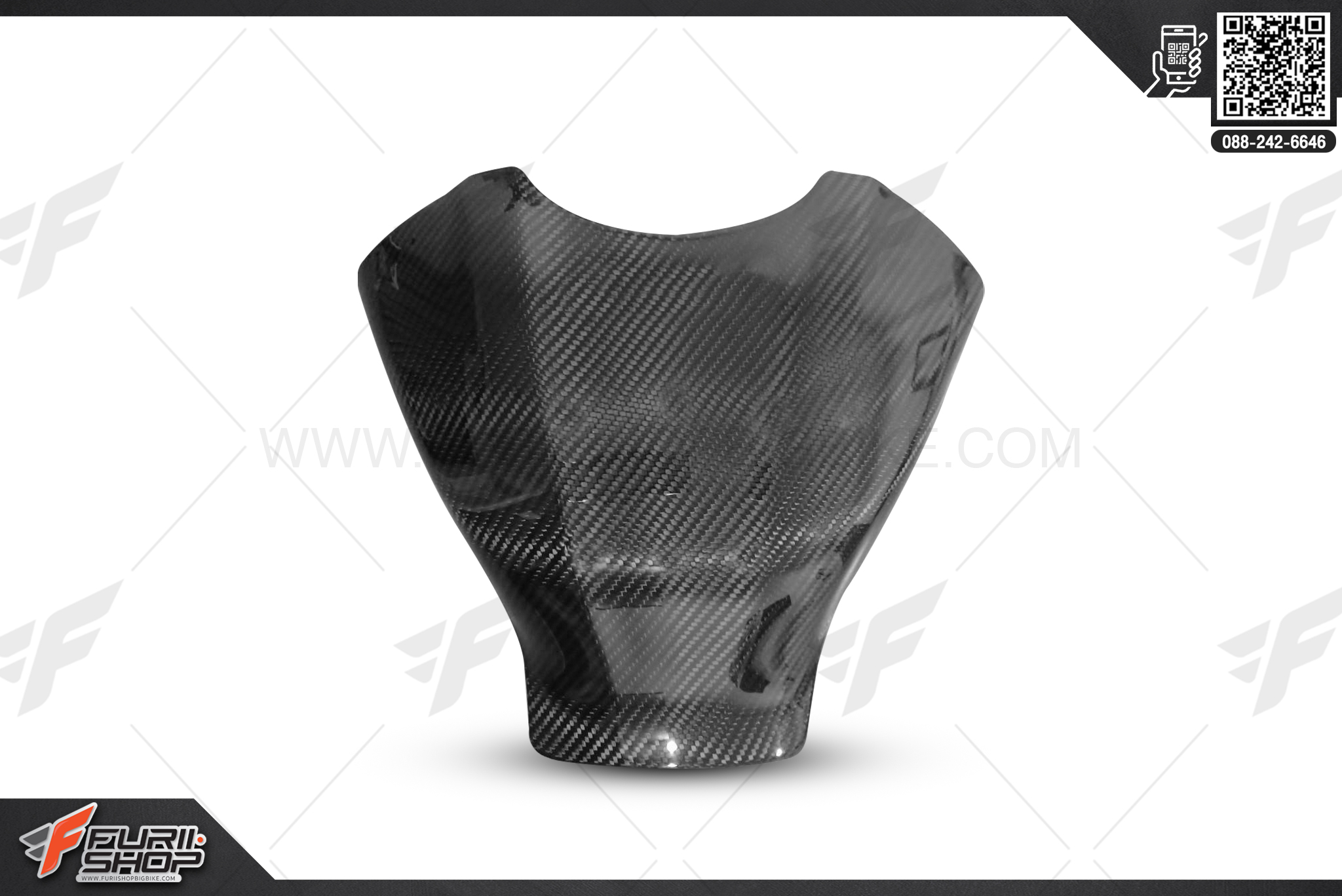 ครอบถัง Prepreg Carbon ForceRacing Yamaha R6