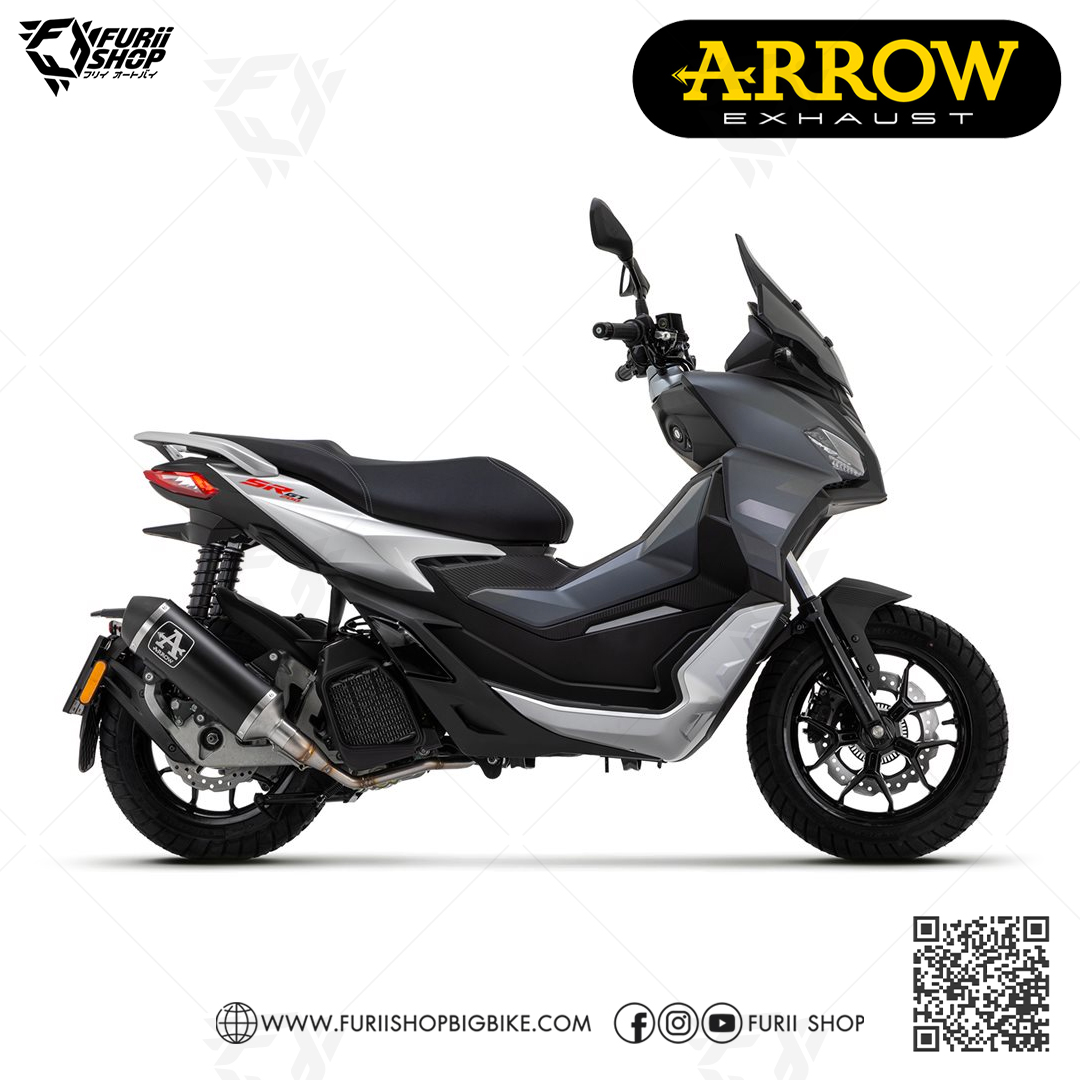 ท่อมอเตอร์ไซค์ Arrow Dark : for Aprilia SR200GT 2023