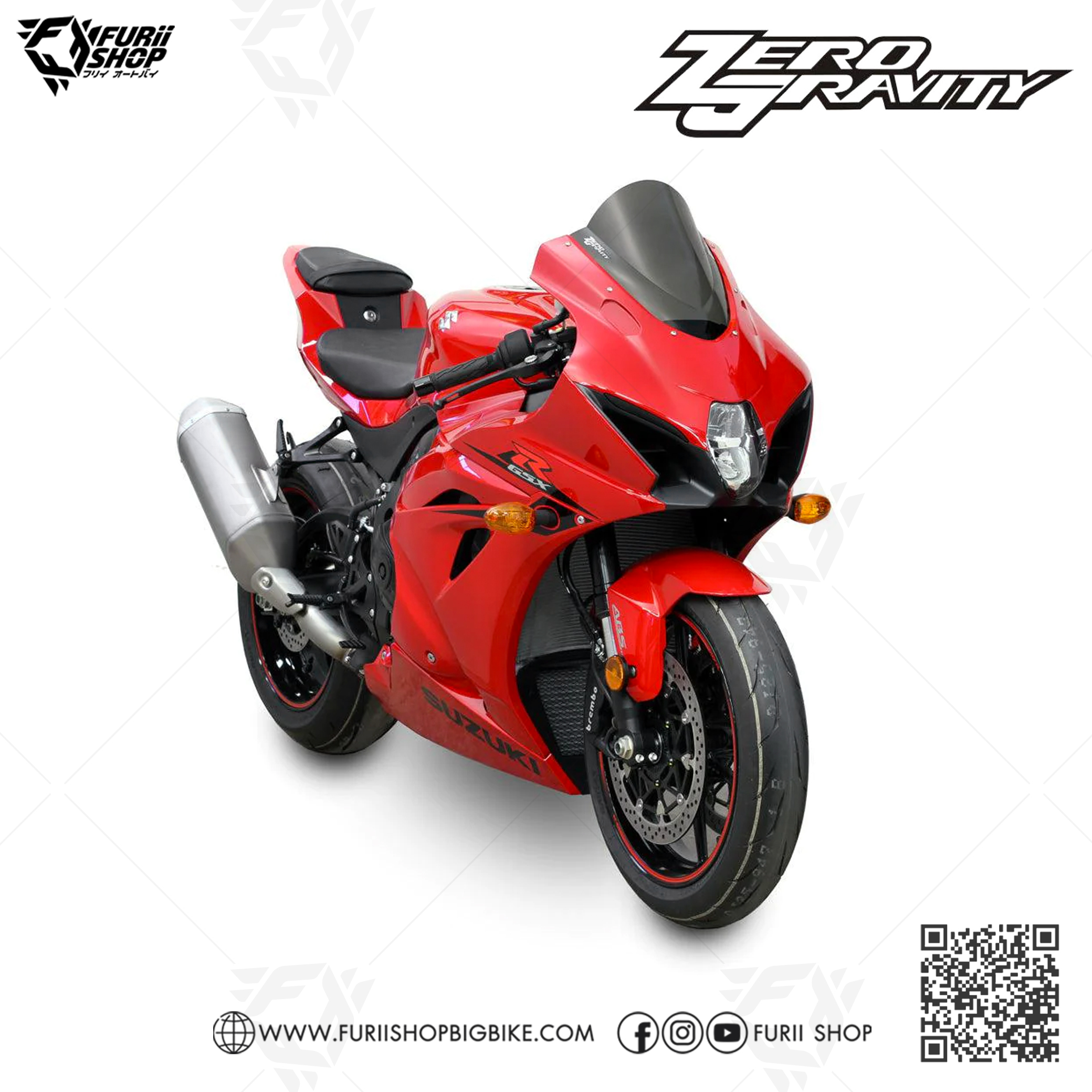 ชิลด์ Zero Gravity Windshield : for Suzuki GSXR1000 2017-2018