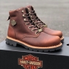 รองเท้าบูท H-D หนังแท้ สีน้ำตาล ไซส์ 40