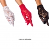 ถุงมือผ้าลูกไม้ขนาดข้อมือ เซ็กซ์ซี่ วินเทจ แกสบี้สไตล์ ถุงมือเจ้าสาว ออกงาน การแสดง ปาร์ตี้ Sexy delicate good quality lace wedding bridal evening vintage party glove GL21 (5 สี ดำ ขาว แดง ชมพู ม่วง)