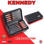 ชุดไขควง KENNEDY Pro-Torq 9 ชิ้น | ไขควงหัวแฉก + ปากตรง คุณภาพสูง สำหรับงานช่างมืออาชีพ