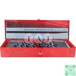 Sherwood Jobber Drill Set, Standard Length, Gauge/Inch/Metric, High Speed Steel, Set of 114 SHR0258920K