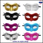 หน้ากากเแฟนซี ทรงเวนิสคลาสสิค หน้ากากเจ้าชาย ออกงาน การแสดง ปาร์ตี้ Classic Venetian Male Masquerade Fancy Party Mask