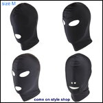 หมวกโม่งแฟนซี หน้ากากคลุมหัว SIZE M ผ้ายืด เซ็กซ์ซี่ สินค้าผู้ใหญ่ Full Cover Hood Mask Elastic Black Breathable (Black) SIZE M