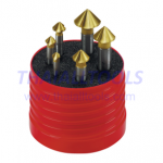 Sherwood Countersink Set, Countersink, Straight Shank, Set of 6, Cobalt High Speed Steel, TiN SHR0208990Y