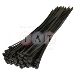 Edison.Cable Ties, Black, 3.6mm Dia. & Assorted Length (Pk-400)
