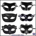 หน้ากากเแฟนซี สีดำ หน้ากากผู้ชาย หน้ากากเจ้าชาย สุดเทห์ เร้าใจ ออกงาน ปาร์ตี้ ปลอมตัว Classic Black Masquerade Eye Fancy Party Mask for Men