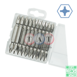 ดอกไขควงหัวแฉก 1/4" L65 มม เบอร์ PH2 10pcs/set LICOTA BPD106502