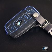 เคสกุญแจหนัง BMW E series **ด้ายสีน้ำเงิน**